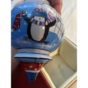 Li Bien Pier 1 Ornament Christmas Penguins, Igloo & Sledding with Gifts 2016 -3"
